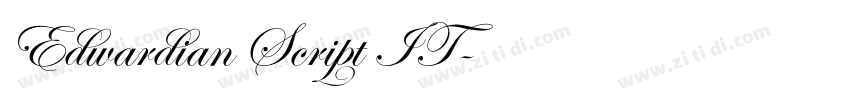Edwardian Script IT字体转换